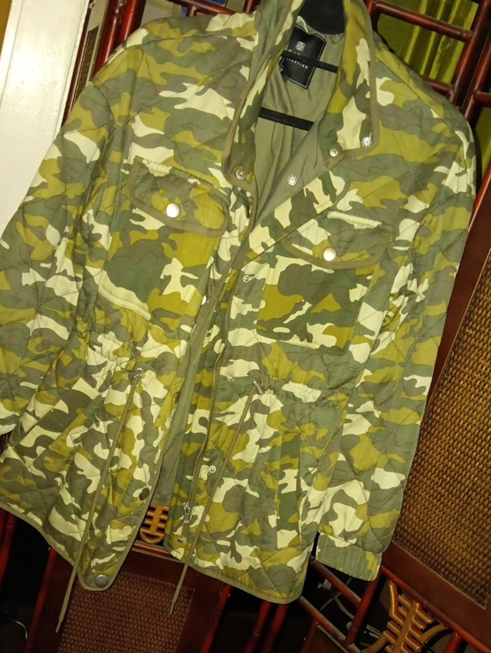bagatelle Olive Green camouflage print semi-thick Jacket 🧥